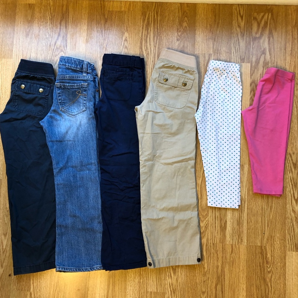 LOT OF 6–Girls Size 6 Bottoms